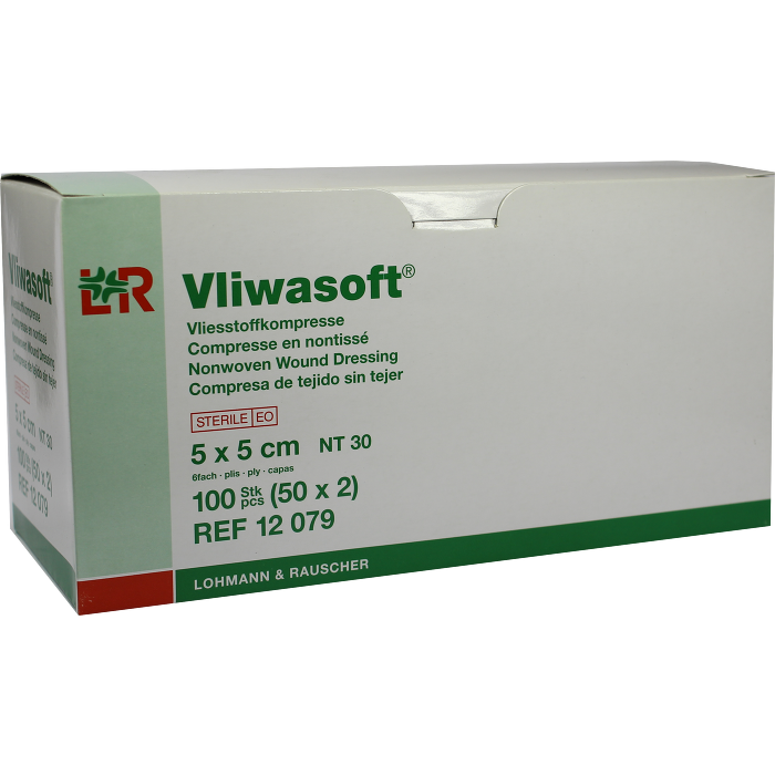 VLIWASOFT Vlieskompressen steril 5x5 cm 6l.