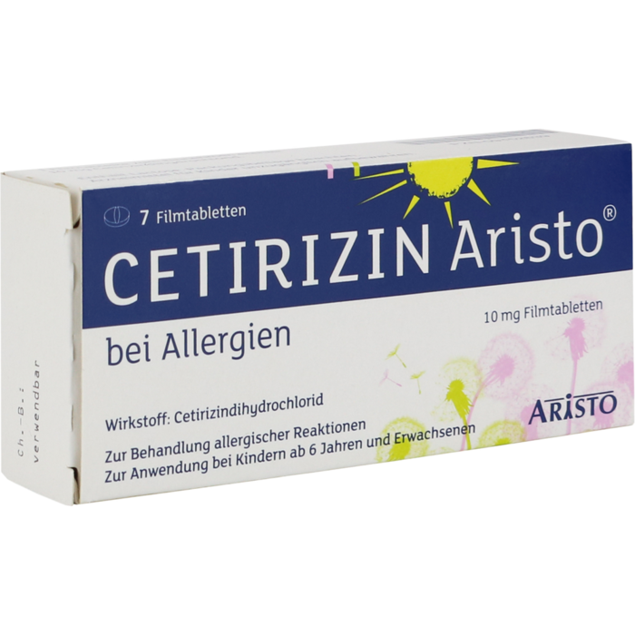 CETIRIZIN Aristo bei Allergien 10 mg Filmtabletten