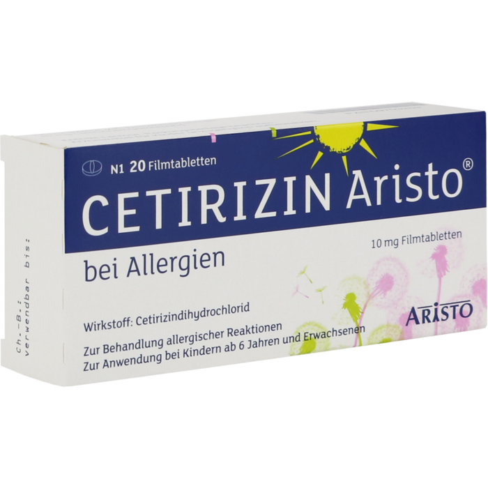 CETIRIZIN Aristo bei Allergien 10 mg Filmtabletten