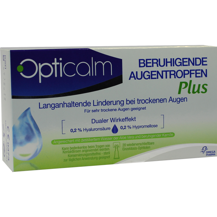 OPTICALM beruhigende Augentropfen Plus in Einzeld.