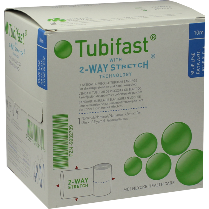 TUBIFAST 2-Way Stretch 7,5 cmx10 m blau