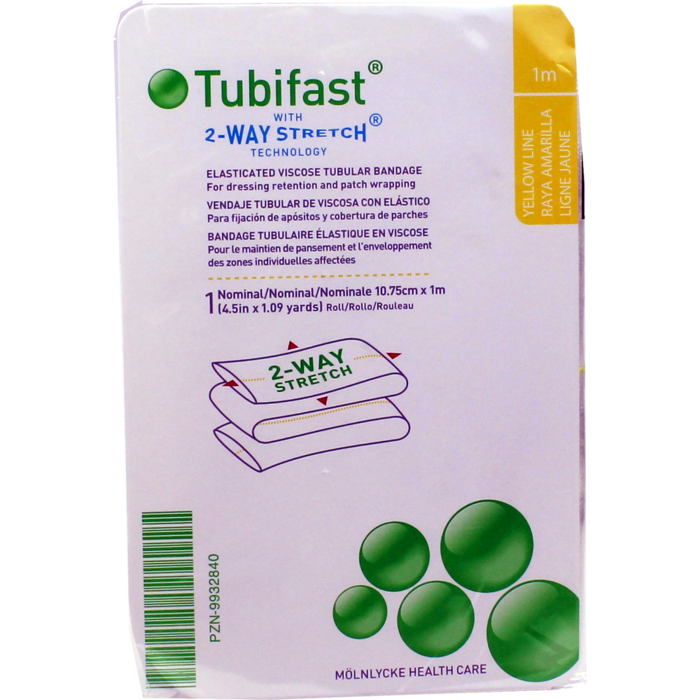 TUBIFAST 2-Way Stretch 10,75 cmx1 m gelb