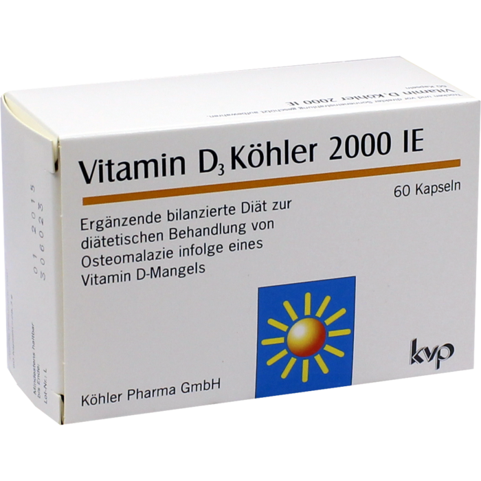 VITAMIN D3 KÖHLER 2.000 I.E. Kapseln