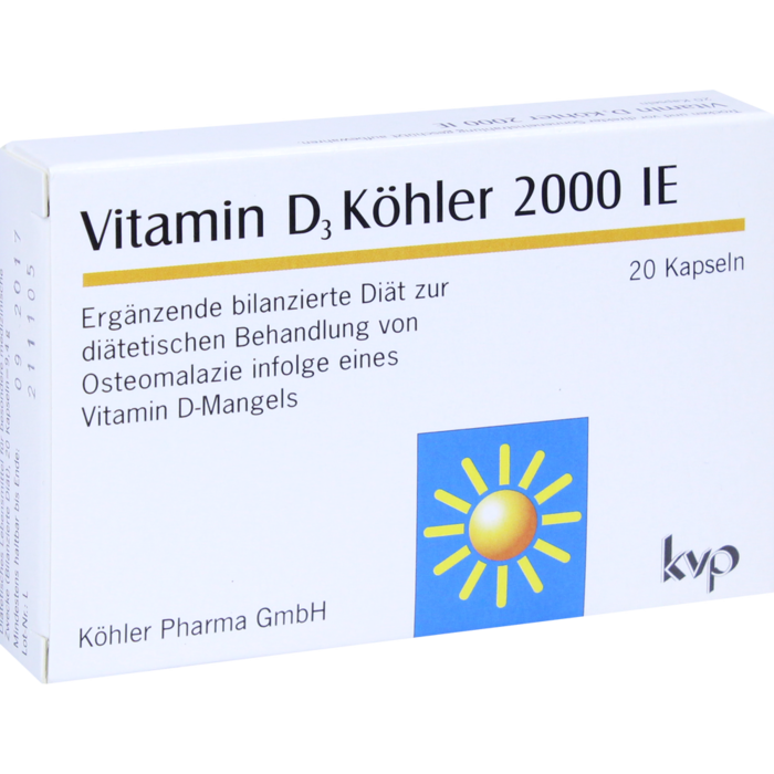 VITAMIN D3 KÖHLER 2.000 I.E. Kapseln