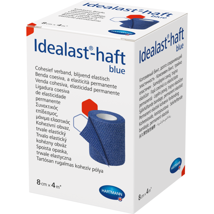 IDEALAST-haft color Binde 8 cmx4 m blau