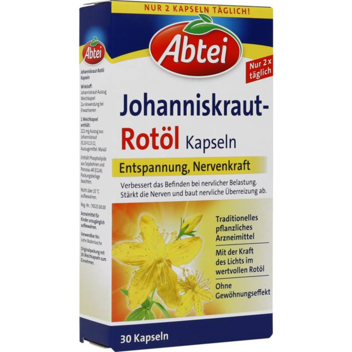 ABTEI Johanniskraut Rotöl Kapseln