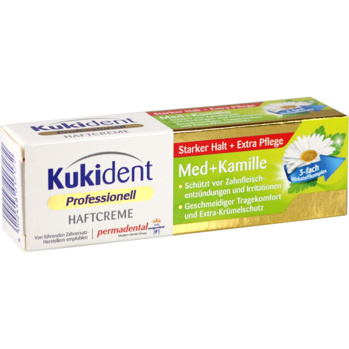 KUKIDENT Haftcreme Med+Kamille