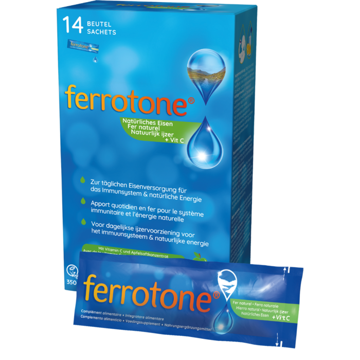 FERROTONE Eisen m.Apfelkonzentrat u.Vitamin C Btl.