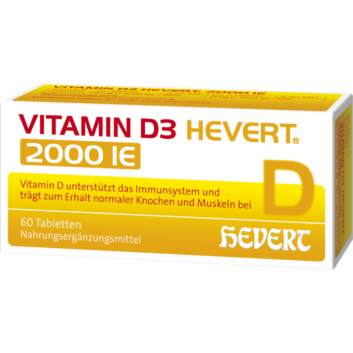 VITAMIN D3 HEVERT 2.000 I.E. Tabletten