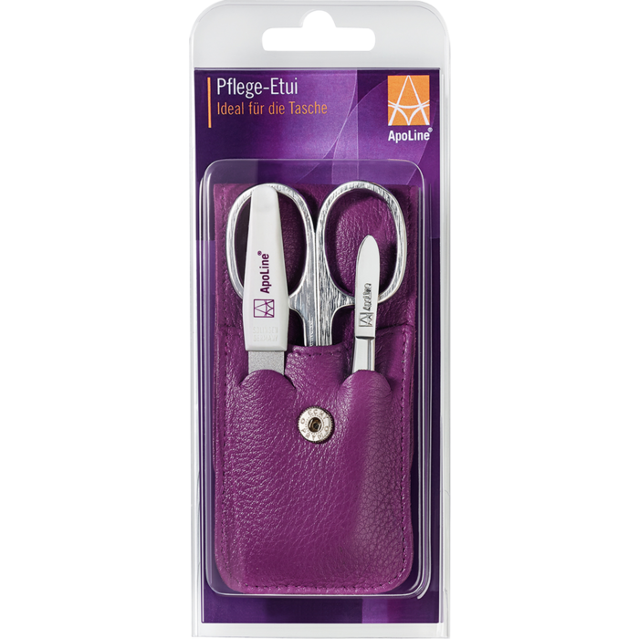APOLINE Manicure Etui 3teilig lila