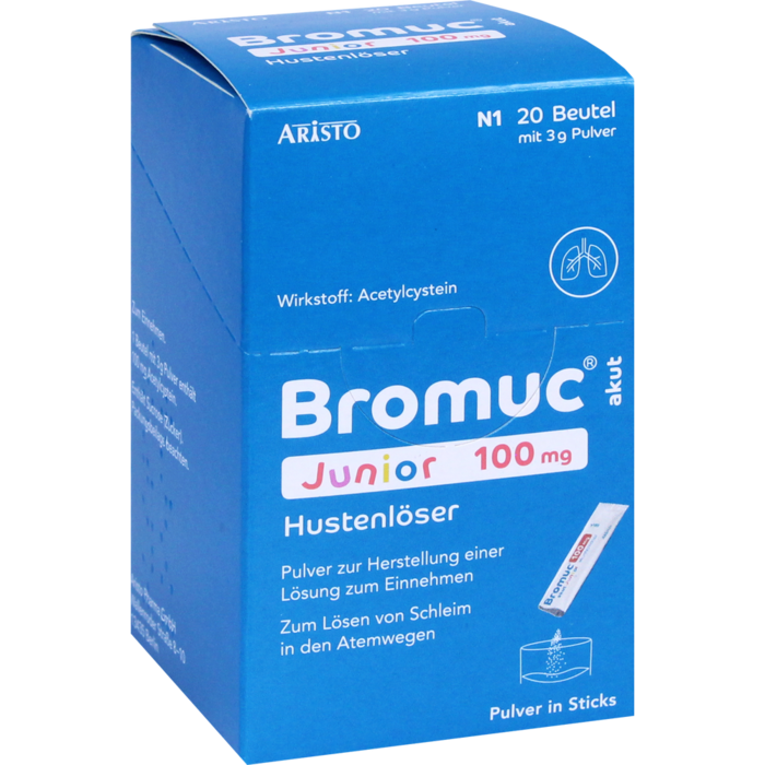 BROMUC akut Junior 100 mg Hustenlöser P.H.e.L.z.E.