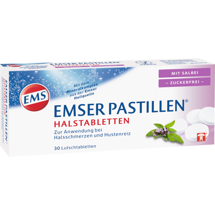 EMSER Pastillen mit Salbei zuckerfrei