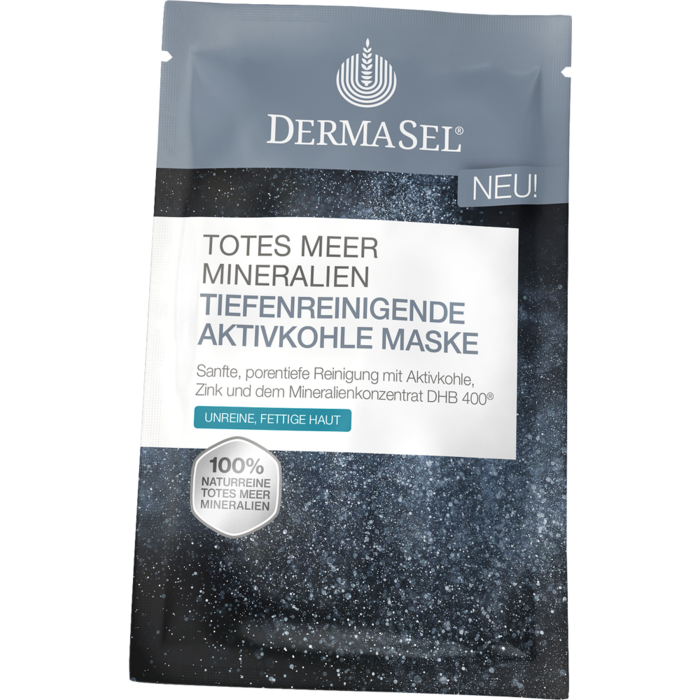 DERMASEL Maske Aktivkohle tiefenreinigend