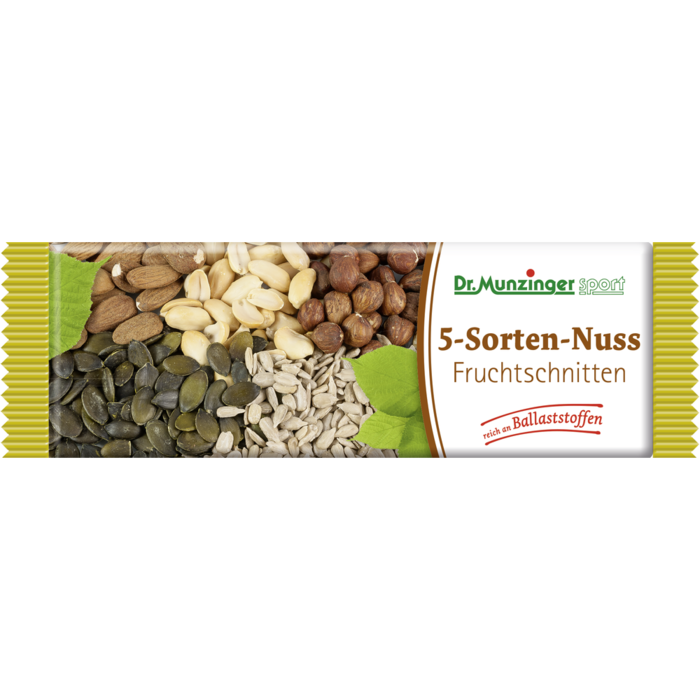 DR.MUNZINGER Fruchtschnitte Nuss 5-Sorten