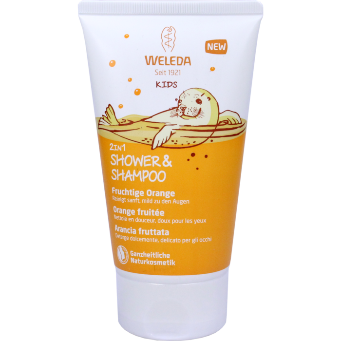 WELEDA Kids 2in1 Shower & Shampoo fruchtige Orange