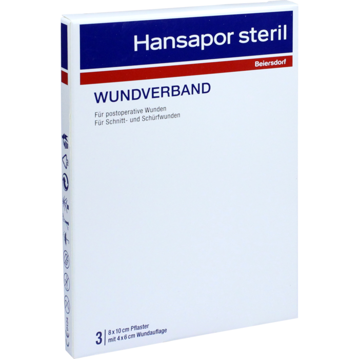 HANSAPOR steril Wundverband 8x10 cm