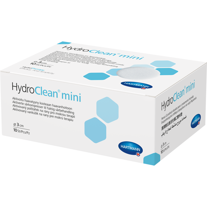 HYDROCLEAN mini Kompressen 3 cm rund steril