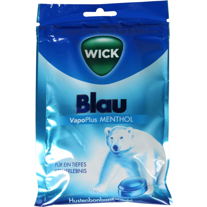 WICK BLAU Menthol Bonbons m.Zucker Beutel