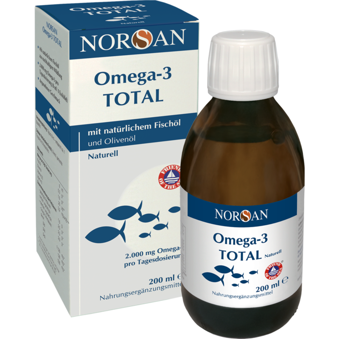 NORSAN Omega-3 Total Naturell flüssig