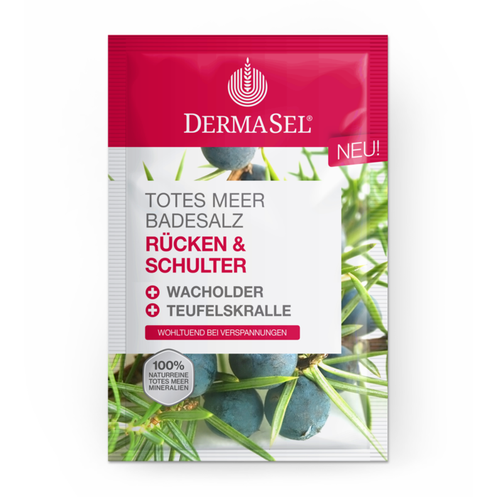 DERMASEL Totes Meer Badesalz Rücken & Schulter