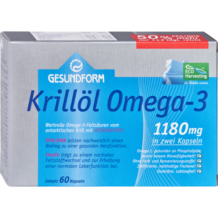 GESUNDFORM Krillöl 1180 mg Antarktis Kapseln