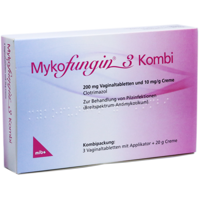 MYKOFUNGIN 3 Kombi 200 mg Vaginaltab.+10 mg/g Cre.