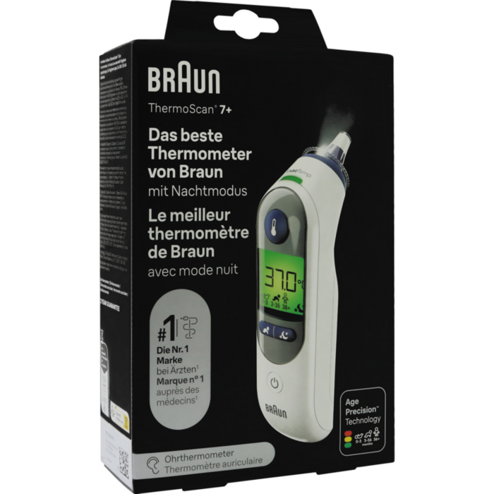 BRAUN THERMOSCAN 7+ Infrarot-Ohrthermometer
