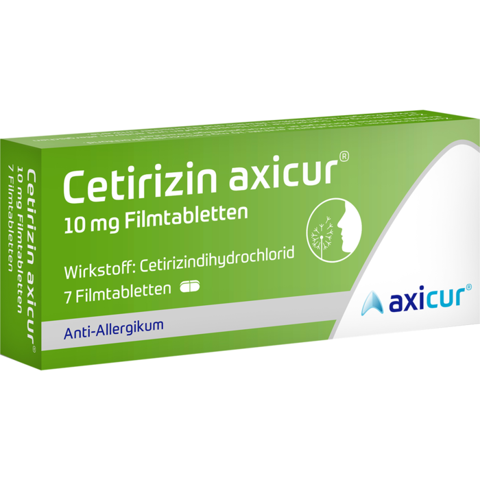 CETIRIZIN axicur 10 mg Filmtabletten