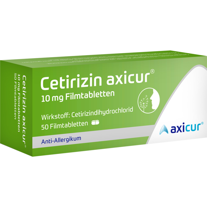 CETIRIZIN axicur 10 mg Filmtabletten