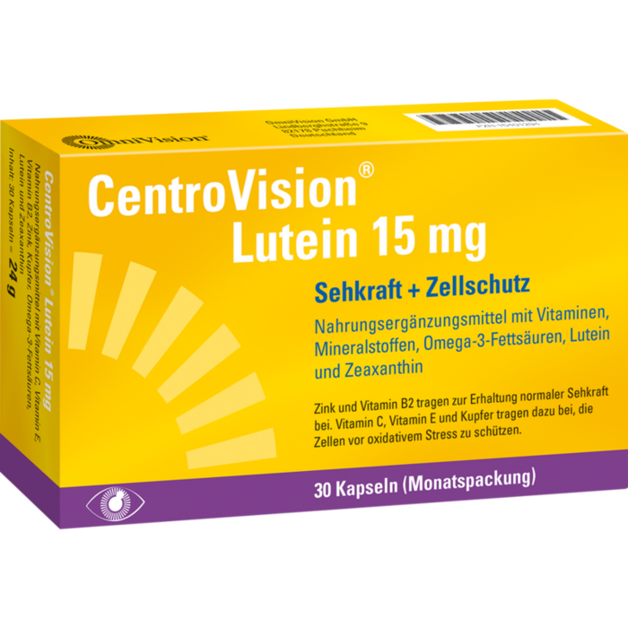 CENTROVISION Lutein 15 mg Kapseln