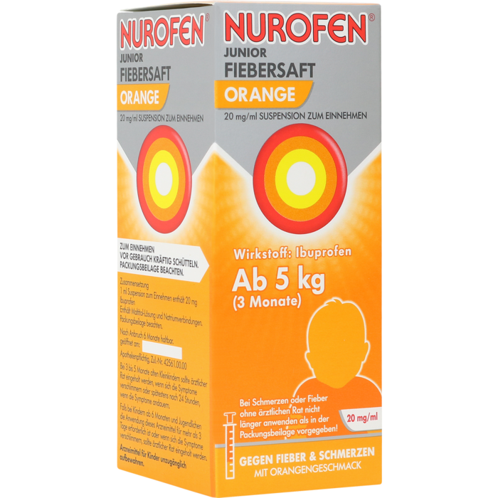 NUROFEN Junior Fiebersaft Orange 20 mg/ml