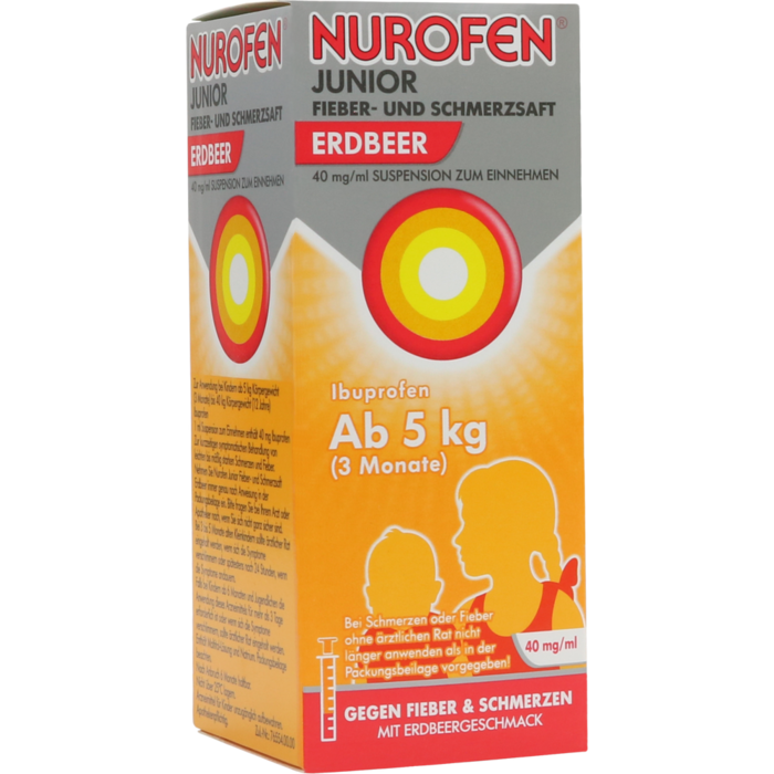 NUROFEN Junior Fieber-u.Schmerzsaft Erdbe.40 mg/ml