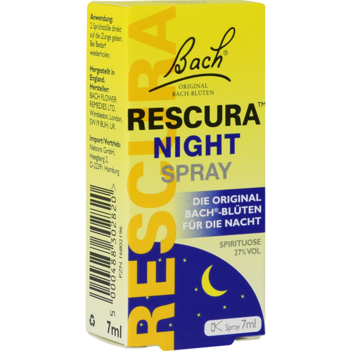 BACHBLÜTEN Original Rescura Night Spray m.Alkohol