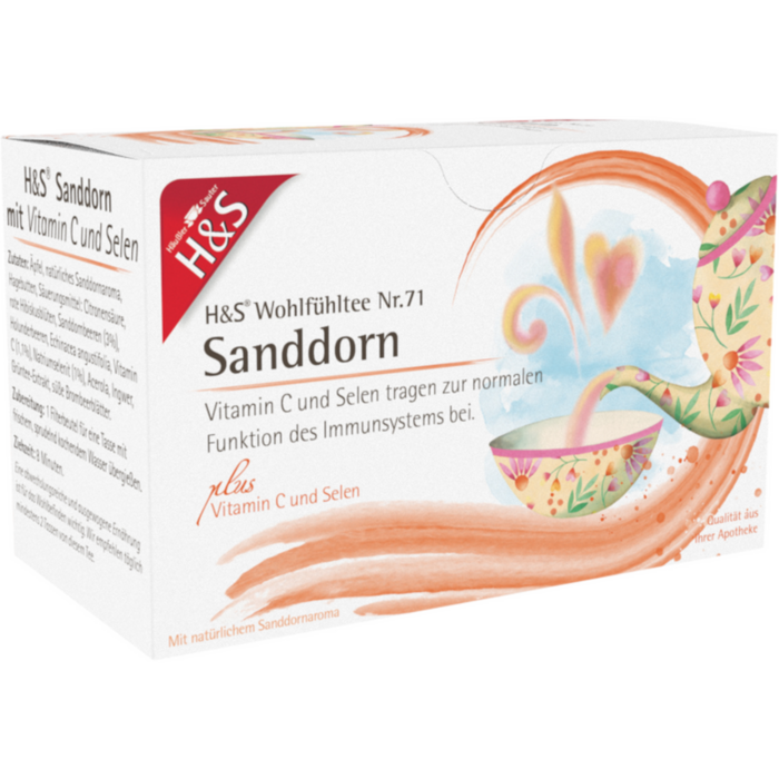 H&S Sanddorn m.Vitamin C und Selen Filterbeutel