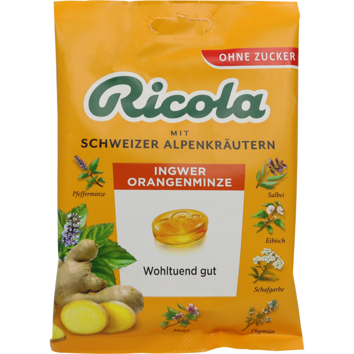 RICOLA o.Z.Beutel Ingwer Orangenminze Bonbons