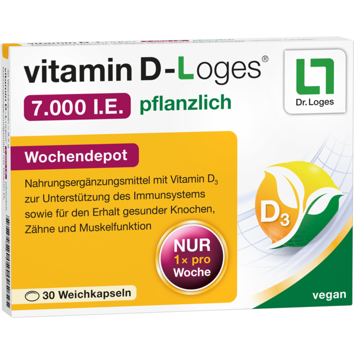 VITAMIN D-LOGES 7.000 I.E. pflanzlich Wochendepot