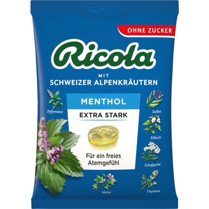 RICOLA o.Z.Beutel Menthol extra stark Bonbons