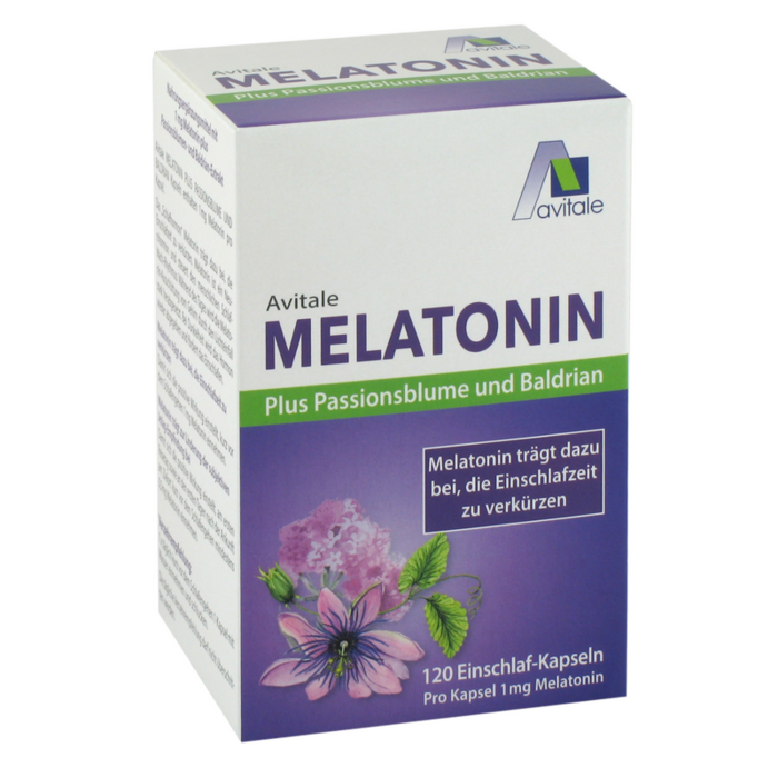 MELATONIN+PASSIONSBLUME+Baldrian Kapseln