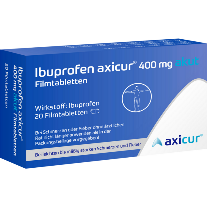 IBUPROFEN axicur 400 mg akut Filmtabletten