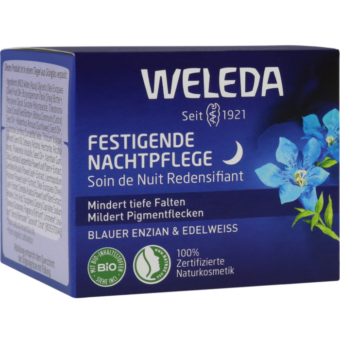 WELEDA festigende Nachtpflege blauer Enz.&Edelwei.