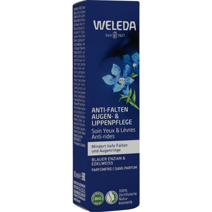 WELEDA Anti-Falten Aug.&Lippenpfl.bl.Enz.&Edelwei.