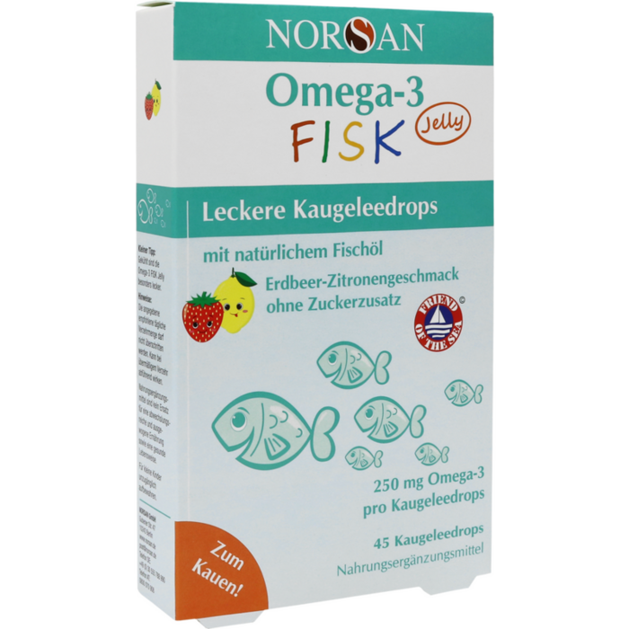 NORSAN Omega-3 FISK Jelly f.Kinder Dragees