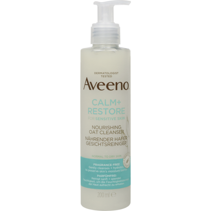AVEENO Calm+ Restore nährender Hafer Gesichtsrein.